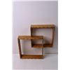 Image 2 : (2) Vintage Wood Trinket Shelves (Slightly Wobbly)