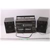 Image 1 : Sanyo C33 Radio and Tape Player and Speakers