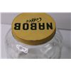 Image 4 : Vintage Nabob Coffee Glass Jar with Lid