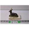Image 1 : Metal Ram Figurine on Rock