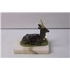 Image 2 : Metal Ram Figurine on Rock