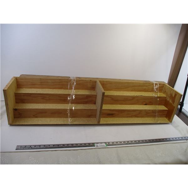 *Wooden Display Shelf w/ 3-tiers (47  Long)