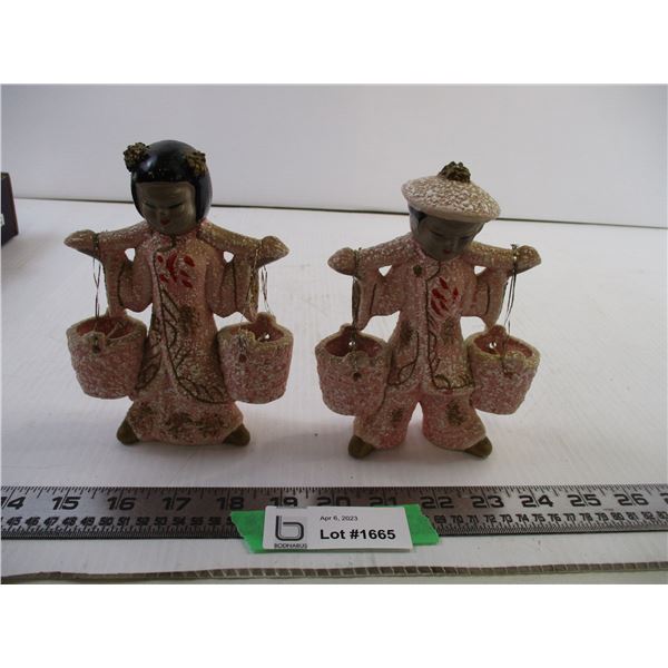 Pair of Napco Original Asian Ceramic Figures