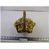 Image 1 : Yellow Flower Basket (Some Chips --Stamped 1978)