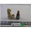 Image 1 : Ceramic Toothpick Holder + Ceramic Dutch Figure