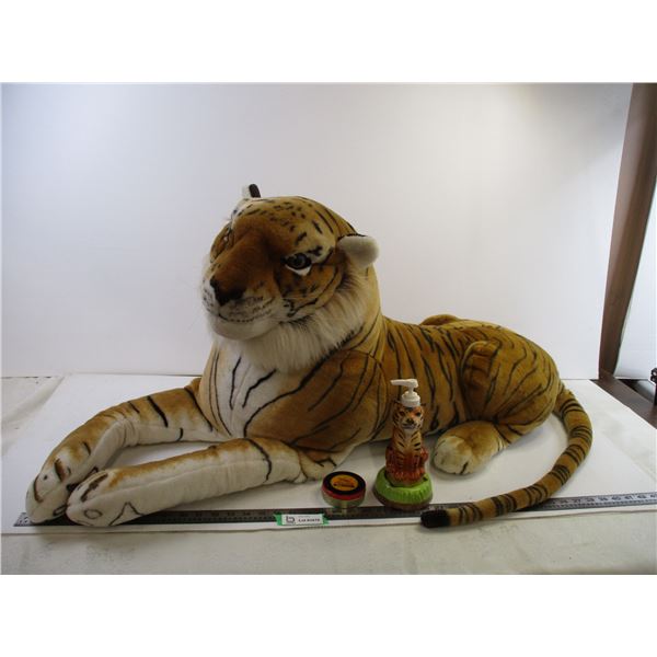 Large Stuffed Tiger + Misc.