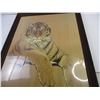 Image 3 : Large Framed Tiger Print By Hans Luetcke (19x27.5)