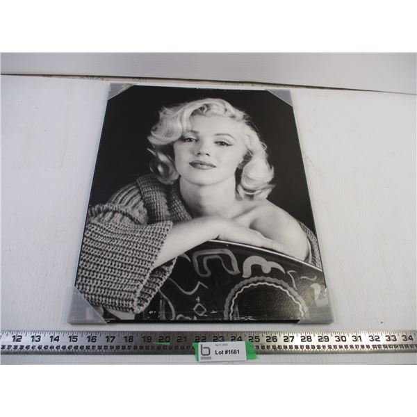 Marilyn Monroe Picture on Hardboard (15x19)