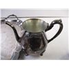 Image 6 : (4) Silver Plated Items (Cocktail Shaker, Platter, Tea Pots)