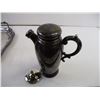 Image 8 : (4) Silver Plated Items (Cocktail Shaker, Platter, Tea Pots)