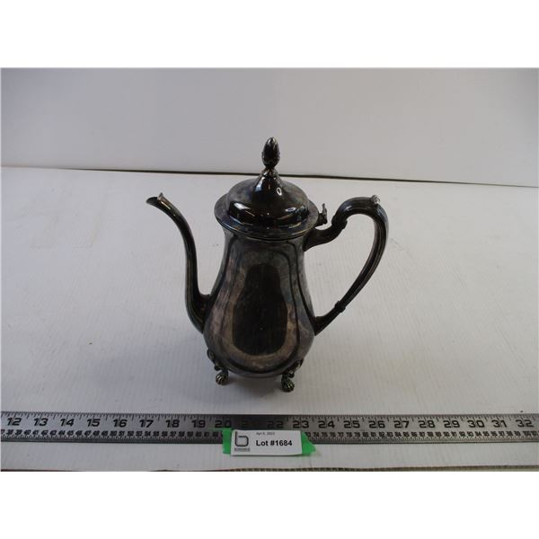 House of Silver E.P. Brass Tea Pot (Damaged Top)