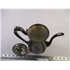 Image 3 : House of Silver E.P. Brass Tea Pot (Damaged Top)