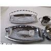 Image 2 : (9) chrome Plated Items + Bowl