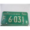 Image 3 : Pair of 1969 Saskatchewan License Plates