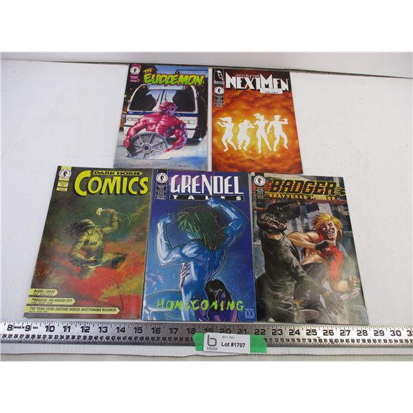 (5) Dark Horse Comics (Eudaemon, Next Men, Predator, Grendel, Badger)