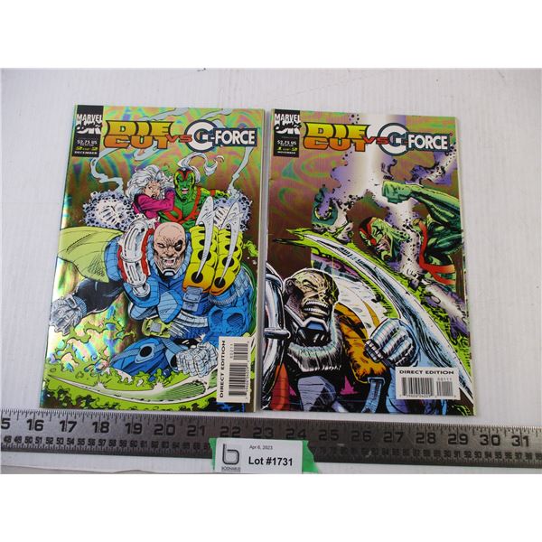 (2) Marvel Comics (Die Cut VS G-Force)