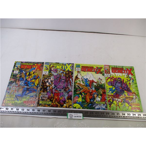 Set of 4 Marvel Codename: Genetix Comics