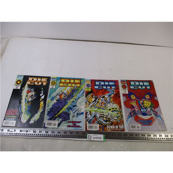 (4) Marvel Comics (Die Cut)