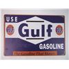 Image 2 : (2) Tin Fantasy Signs- Gulf Gas and Shell Oil