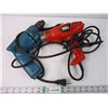 Image 1 : (2) Electric Drills- Black/Decker powers on, the blue one does not