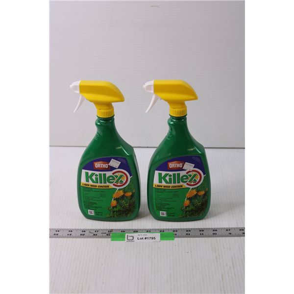 (2) Spray Bottles of Killex Lawn Weed Control (NOS, Local Pick Up Only)