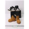 Image 1 : (2) Pairs of Toddler Shoes (Timberland size 4/ Nike Jordans 7C)