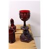 Image 4 : Wooden Crate +(16) Pieces of Avon "Cape Cod" and (3) Candleholders