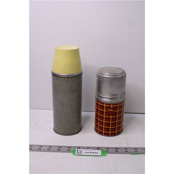 (2) Vintage Thermos