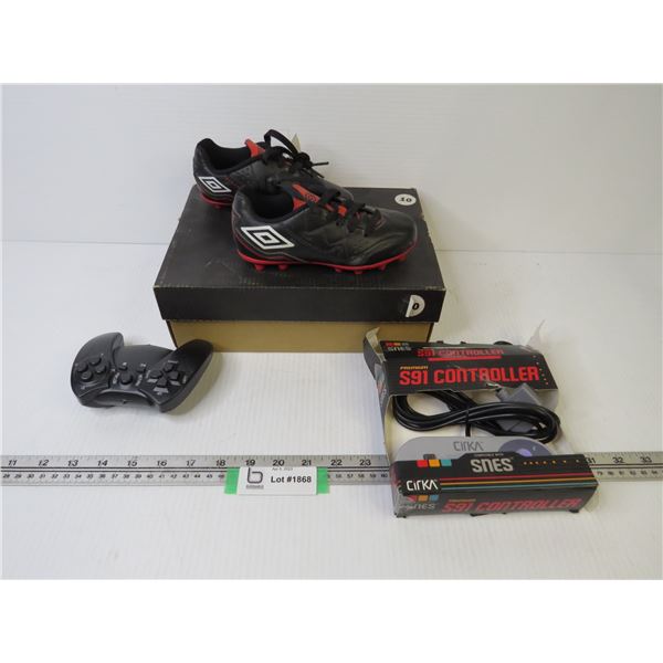 SNES S91 Controller - Costco JNR Citadel Soccer Shoes (size 10 infant) - Small RC Controller?