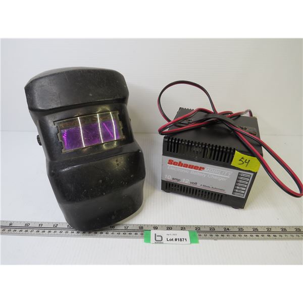 Electronic Battery Charger (untested) - Welding Helmet