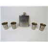 Image 2 : Royal Selangor Flask - (4) Metal Shot Glasses