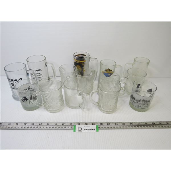 (14) Glass Mugs & Glasses