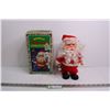 Image 1 : Vintage Battery Operated Musical Walking Santa in Original Box