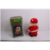 Image 2 : Vintage Battery Operated Musical Walking Santa in Original Box