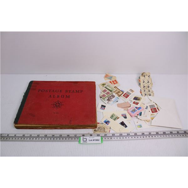 Stamp Collector Album + Stamps