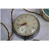 Image 2 : Vintage Wall Hanging Westcox Clock +(7) Alarm Clocks