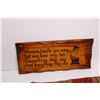 Image 5 : Sterling Confections Crate + (2) Novelty Signs and Set of Placemats/Napkins