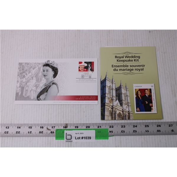 British Royal Family Collectible Stamps - Will and Kate Royal Wedding, Queens Birthday