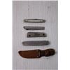 Image 2 : Lot of Assorted Items - Pocket Knives, Barber Tools, Misc.