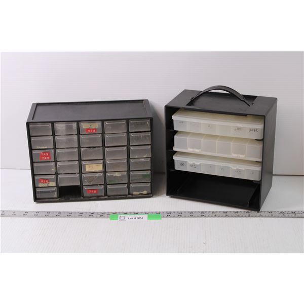 (2) Hardware Storage Boxes