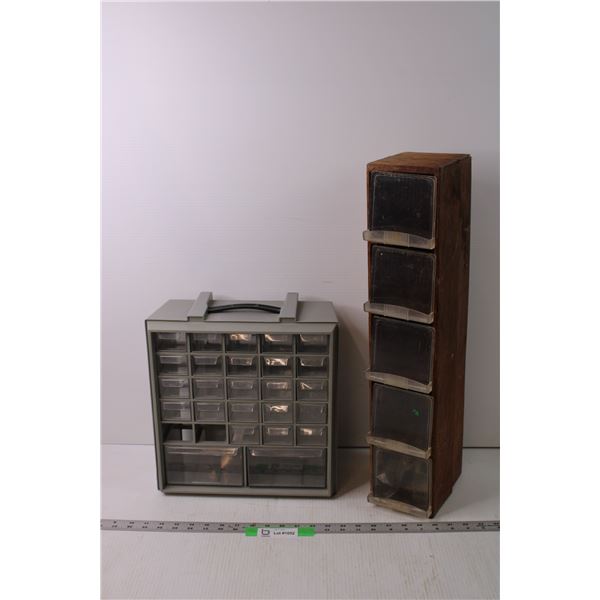 (2) Hardware Storage Boxes