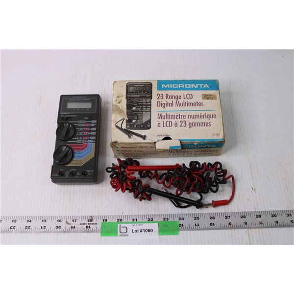 Micronta 23 Range LCD Digital Multimeter (Working)