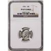 Image 1 : 1951 Proof Roosevelt Dime Coin NGC PF67 Cameo