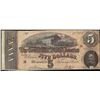 Image 1 : 1864 $5 Confederate States of America Note