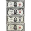 Image 1 : Lot of (4) 1953 $5 Legal Tender and Silver Certificate Notes