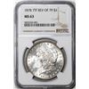 Image 1 : 1878 7TF Rev of 1879 $1 Morgan Silver Dollar Coin NGC MS63