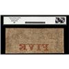Image 2 : 1857 $5 Bank of the State of South Carolina Charleston, SC Obsolete Note Legacy Fine 15