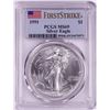 Image 1 : 1991 $1 American Silver Eagle Coin PCGS MS69 First Strike