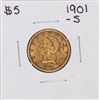 Image 1 : 1901-S $5 Liberty Head Half Eagle Gold Coin