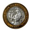 Image 1 : .999 Fine Silver Luxor Las Vegas, Nevada $10 Limited Edition Gaming Token
